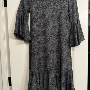 Floral LLR Maurine Gray/Black Adorable Dress